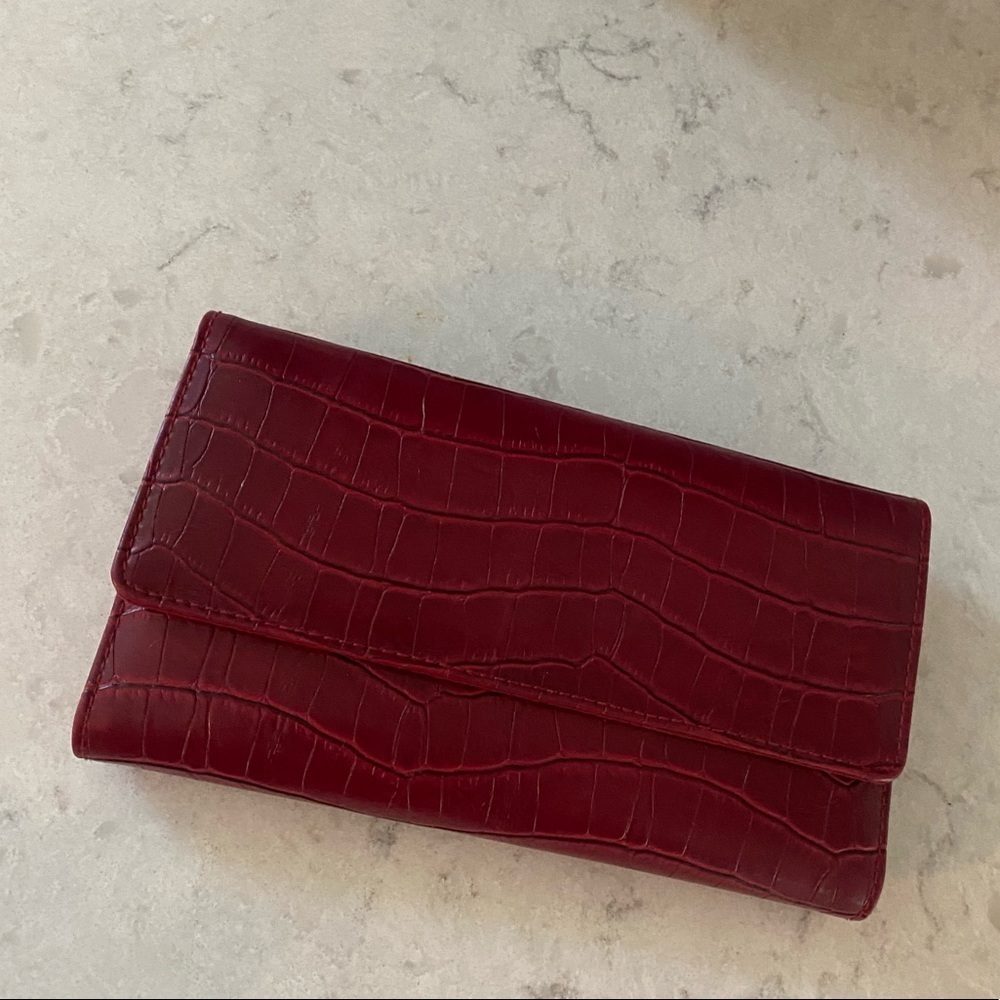 Vintage Red Leather Wallet